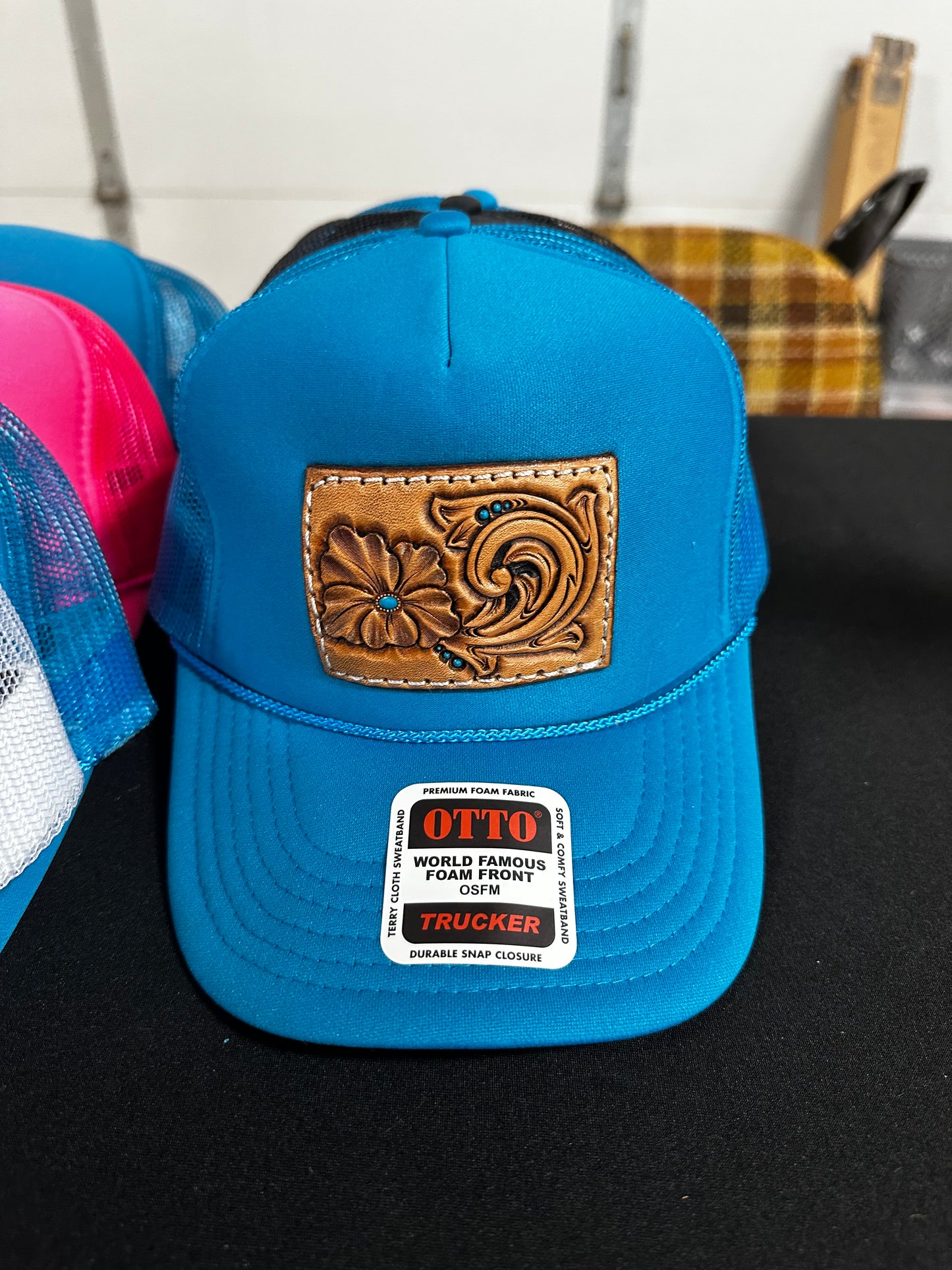 Natural Floral Trucker Hat