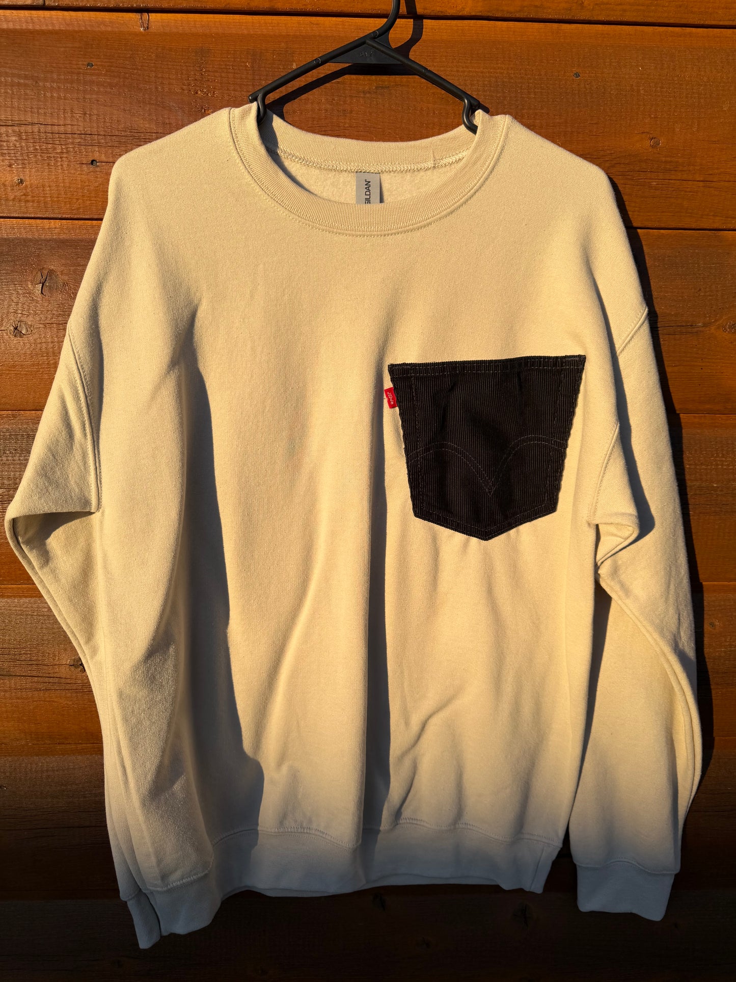 Tan Corduroy Levi Crewneck Medium