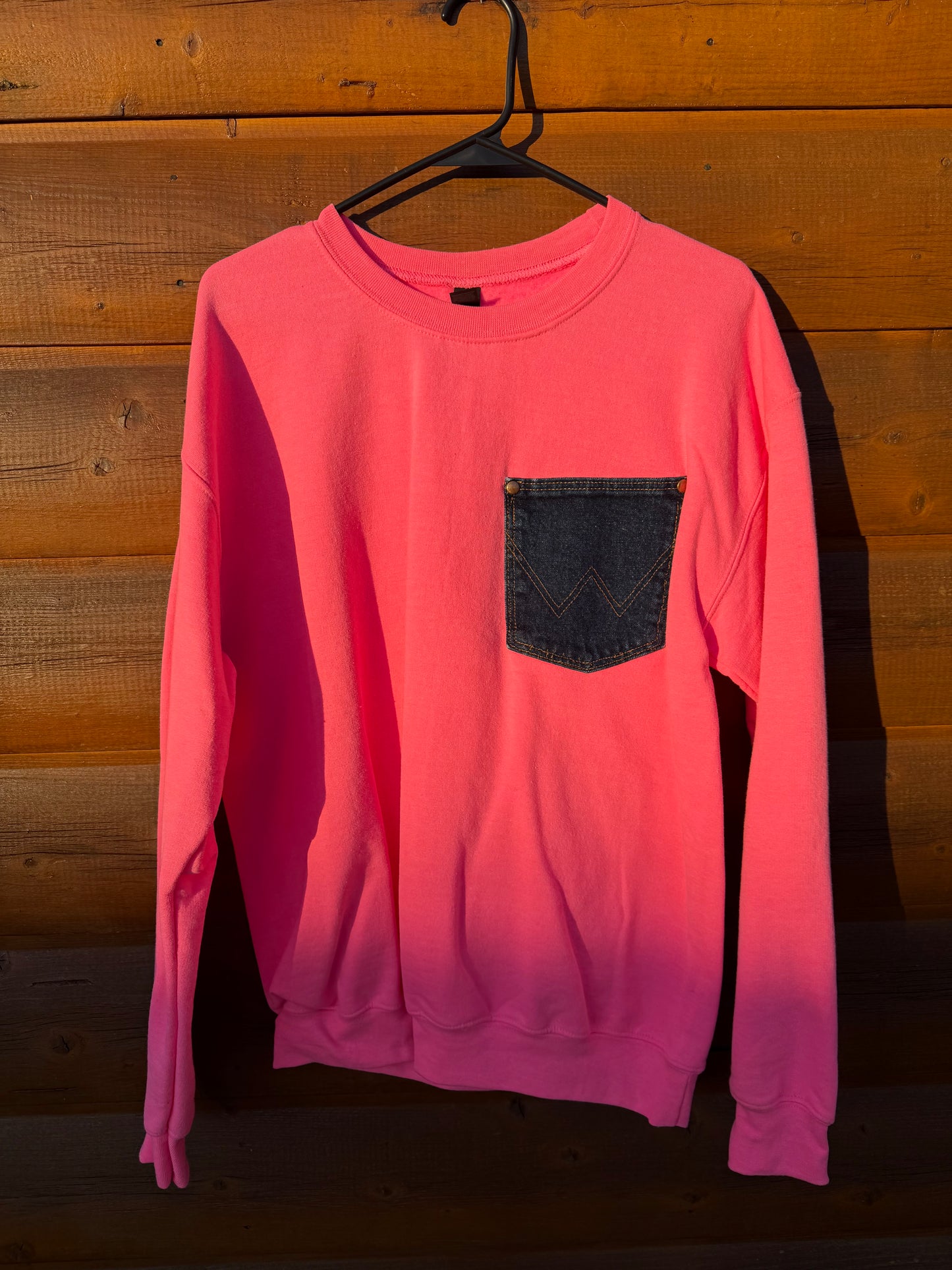 Pink Wrangler Crewneck Medium