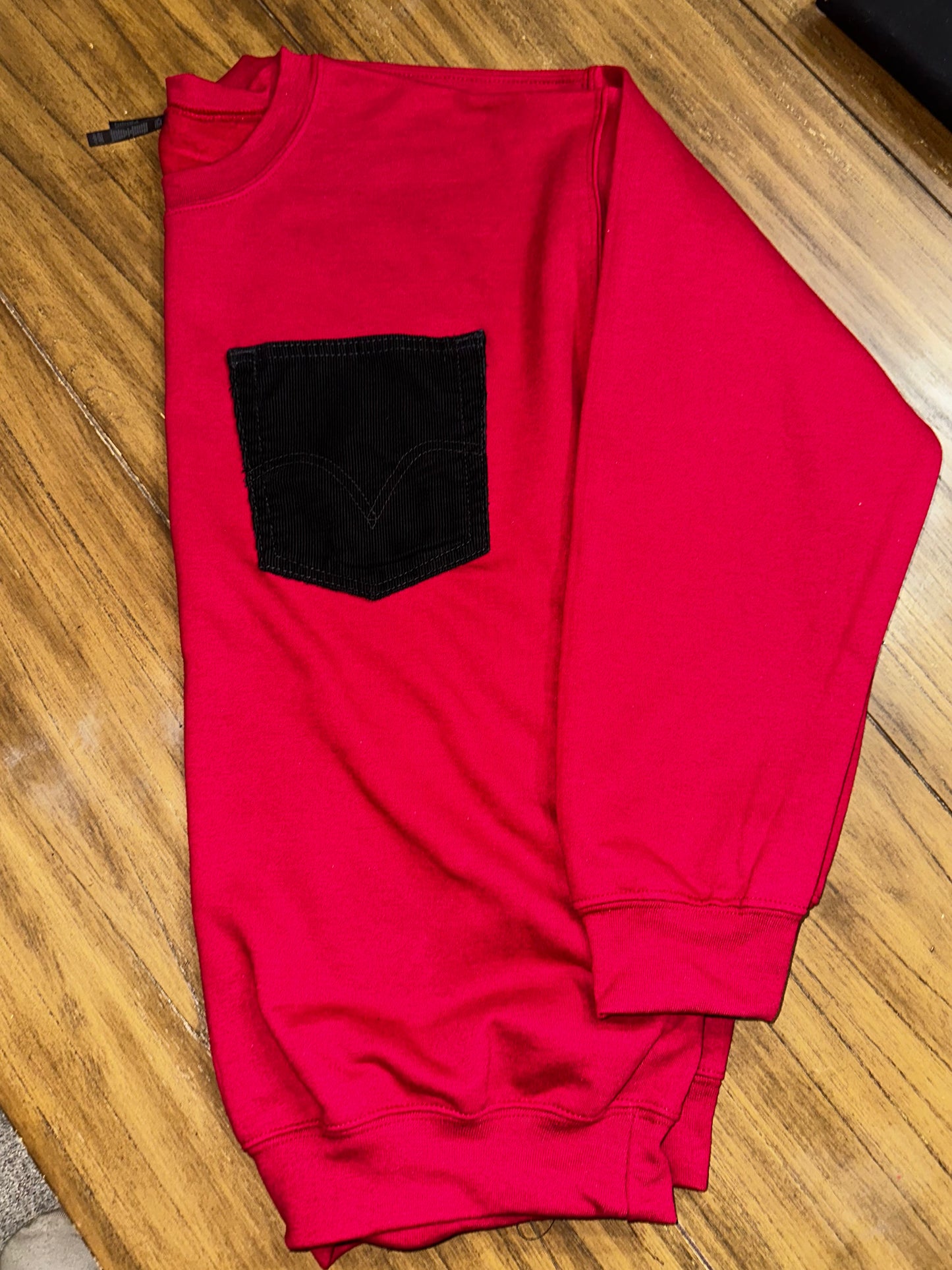 Large Red Levi Crewneck