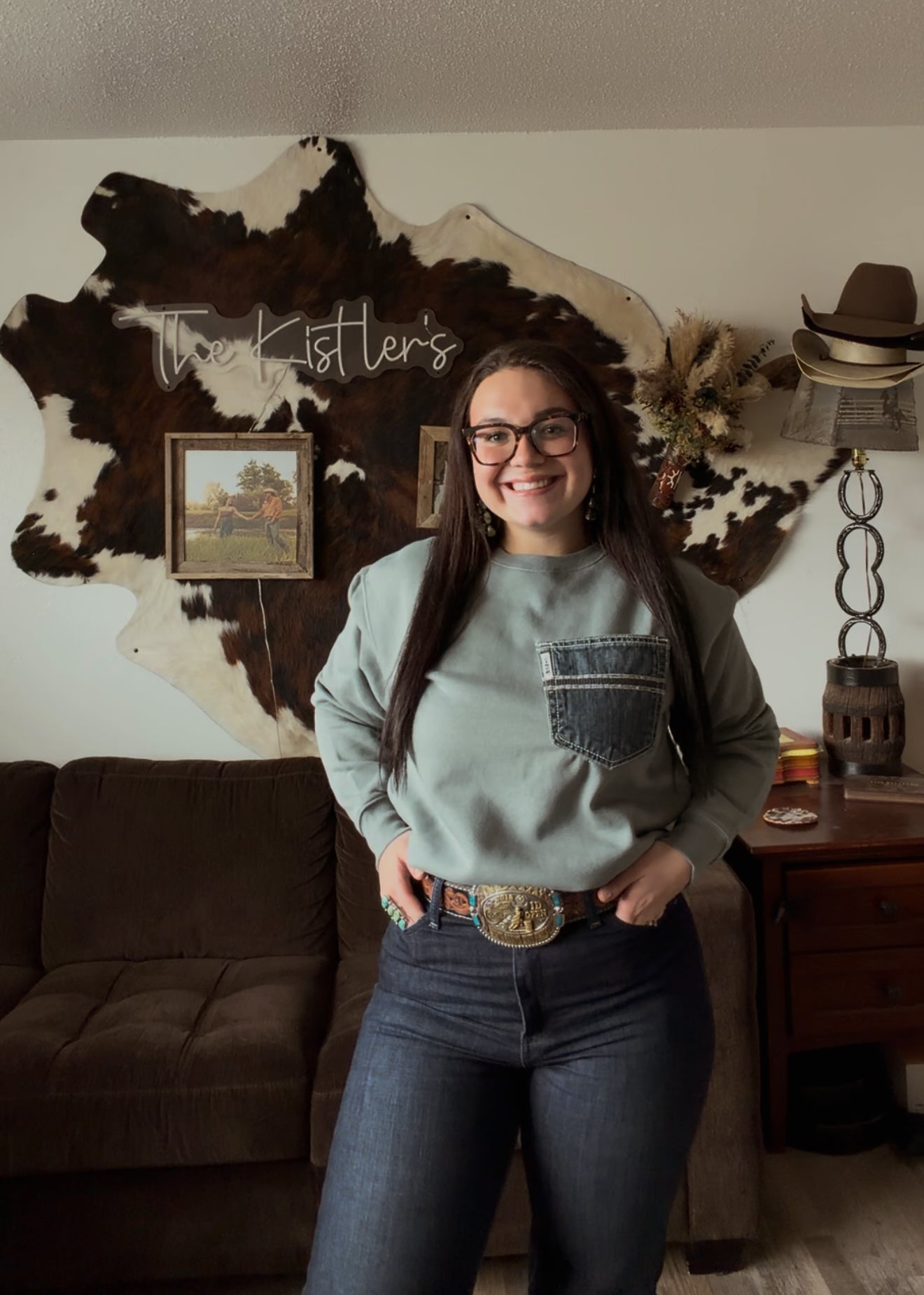 Sage Cinch Crewneck Medium