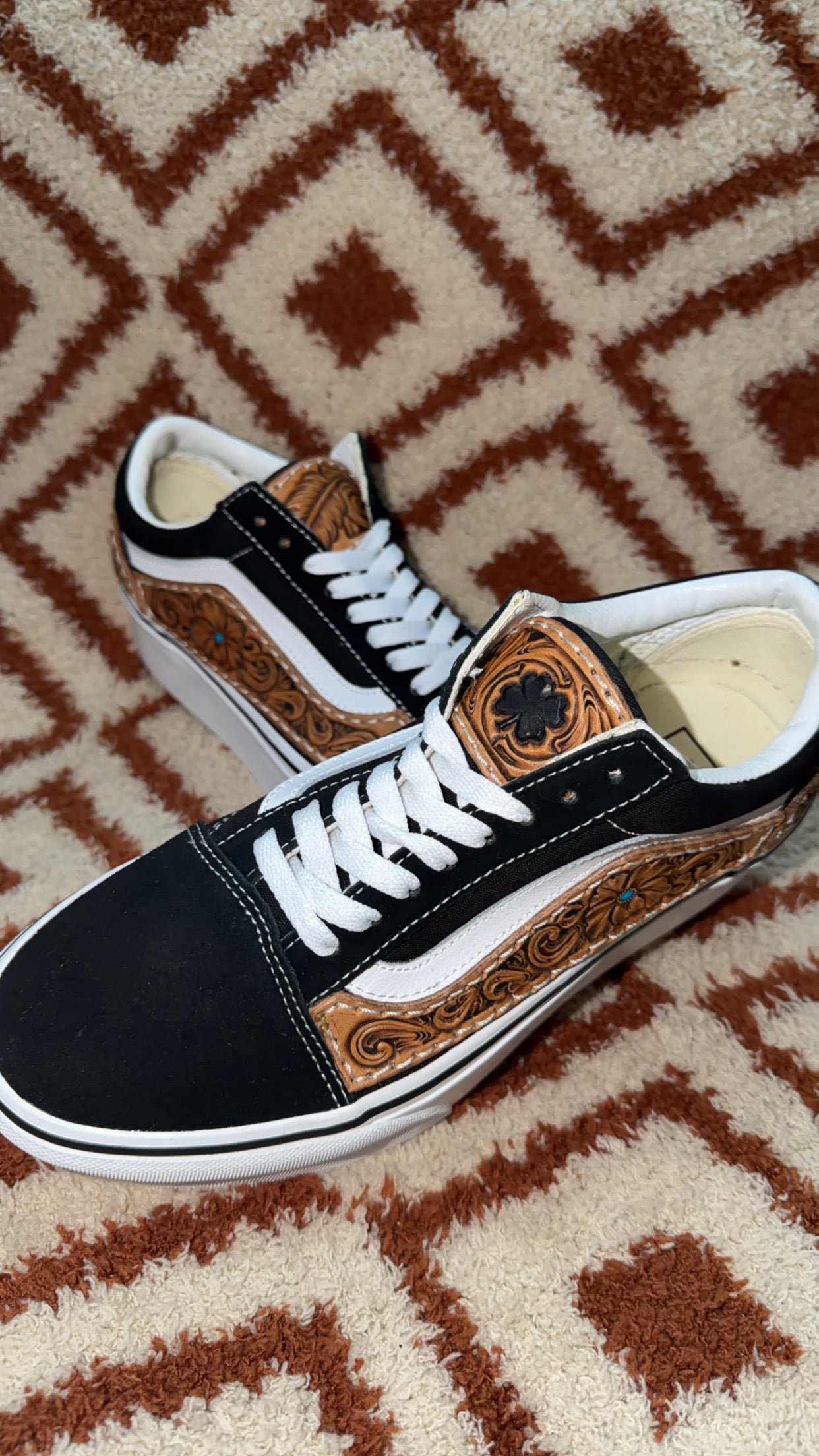 Custom Leather Vans