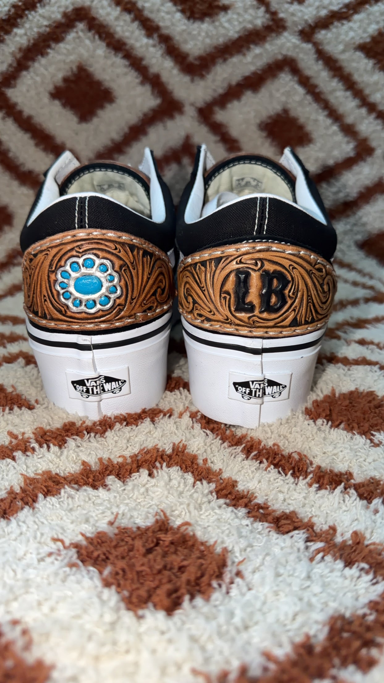 Custom Leather Vans