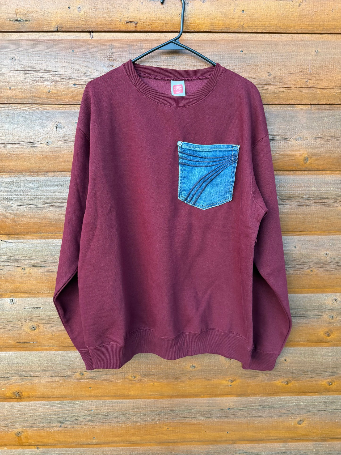 Maroon 7FAMK Crewneck Large